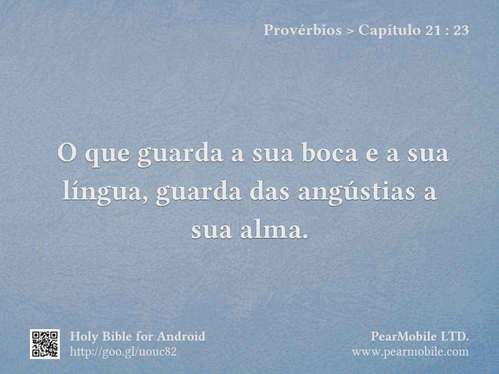 Provérbios, Capítulo 21:23